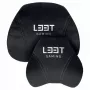 L33T Gaming 160382 Set de cojines de lujo para silla gaming, memory foam, terciopelo, ultrasuave, negro