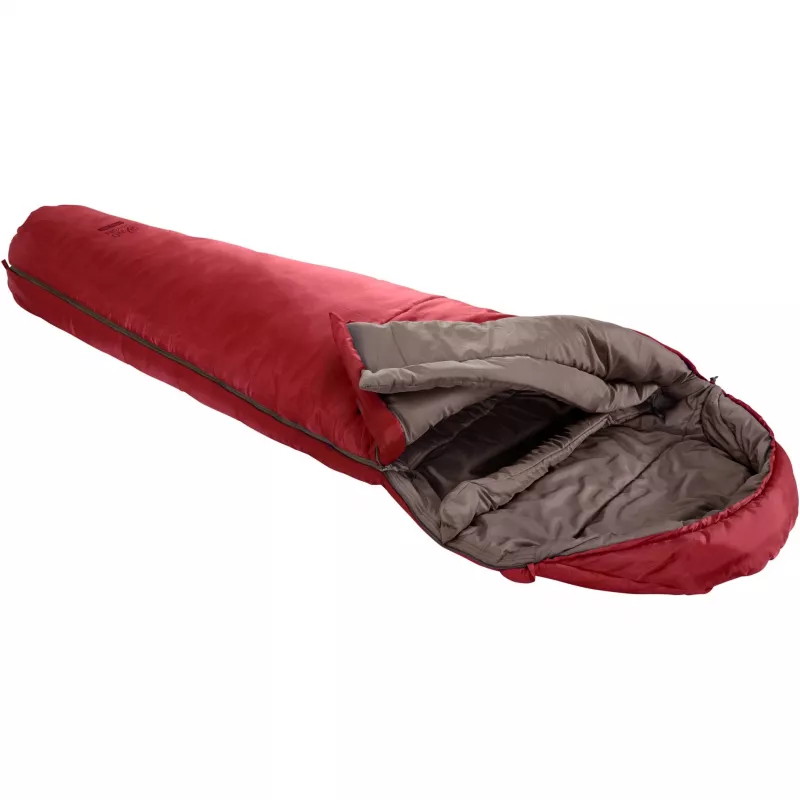 Saco de dormir Grand Canyon KANSAS 190 rojo — modelo ligero para 3 estaciones