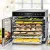 Rommelsbacher DA 650 deshidratador de alimentos 600 W, 7 bandejas, 35–75 °C, temporizador 99 h, acero inoxidable/negro