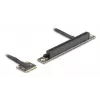 Delock Adaptador Mini PCIe macho a ranura PCIe 3.0 x16, acodado 90 grados, con cable