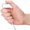 Cable USB 2.0 trenzado súper suave, conector macho USB-C > conector macho USB-C (blanco, 1 metro)