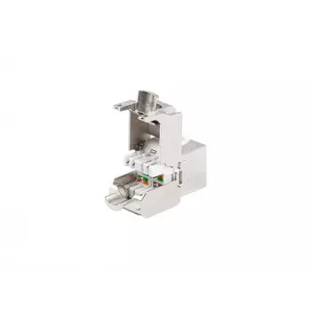 Módulo Keystone Lanberg KSF7-2000 Plano Acero inoxidable