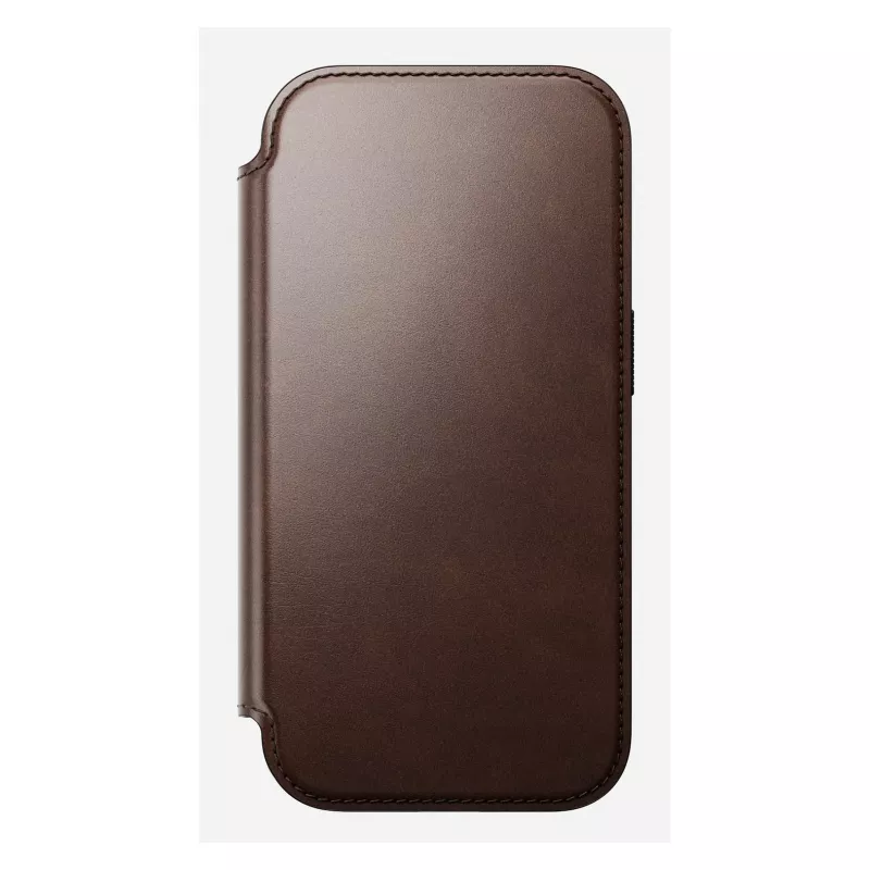 Funda para móvil Nomad Modern Leather Folio para iPhone 17 Pro, cuero/aluminio, 16 cm (6,3