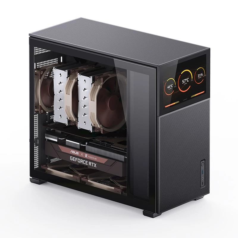 Carcasa de PC Jonsbo D41 MESH Midi Tower negra