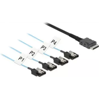 DeLOCK 85468 cable SAS 0,5 m 12 Gbit/s negro OCuLink SFF-8611 a SATA