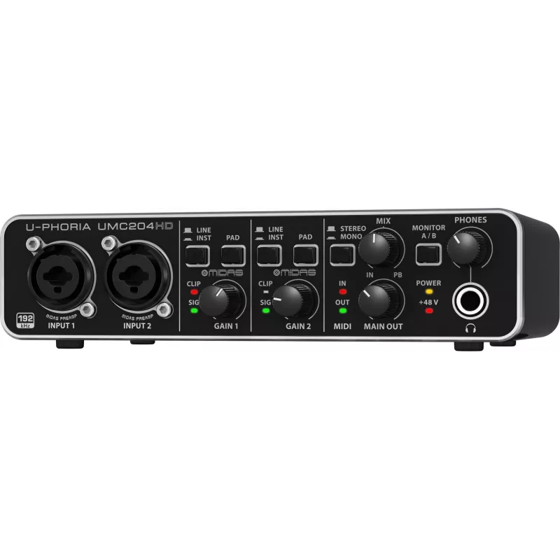 Behringer UMC204HD equipo musical complementario