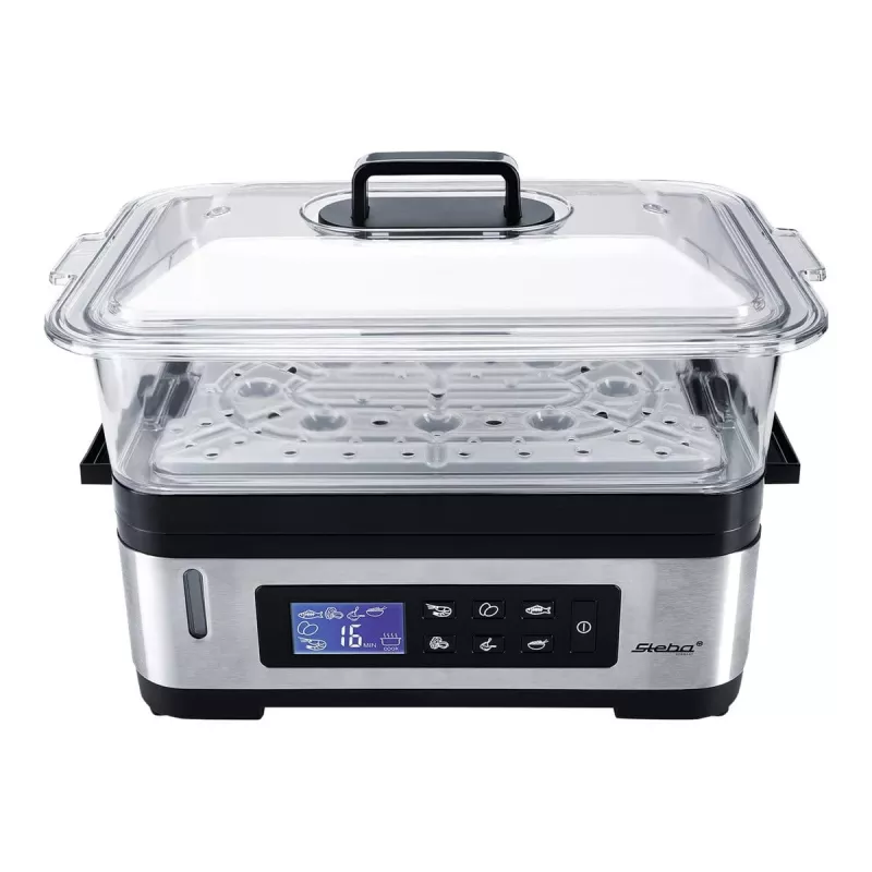 Vaporera STEBA DG 2 (1200 vatios, acero inoxidable / negro) (05.22.00)