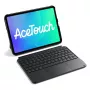 Funda con teclado tipo folio Inateck KB04122 para iPad 11 pulgadas — distribución QWERTZ, Bluetooth, batería de 500 mAh, 450 g
