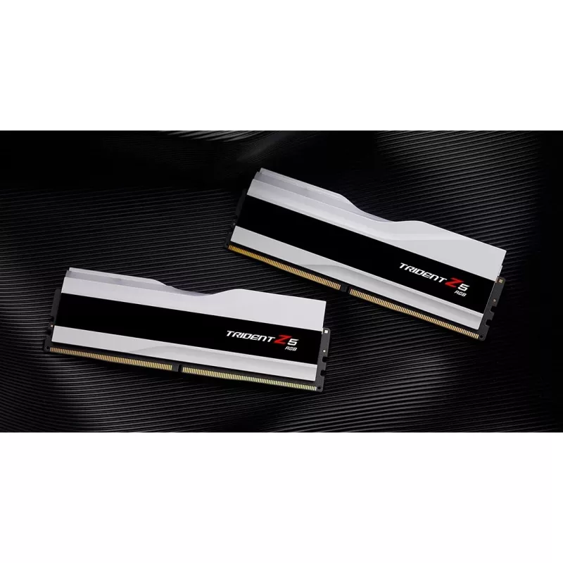 DIMM 64 GB DDR5-6000 (2x 32 GB) Dual-Kit, memoria RAM blanca, F5-6000J3636F32GX2-TZ5RW, Trident Z5 RGB, INTEL XMP