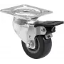 Rueda giratoria 50 mm Roadinger 30004016 gris con freno