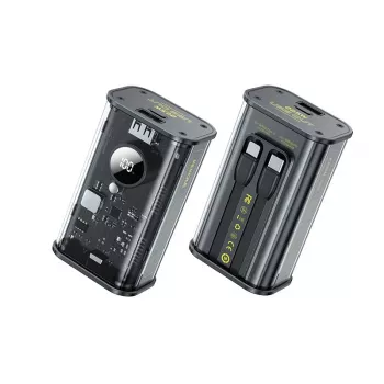 Batería externa WK-WP-345_negro, 1000 mAh carga rápida