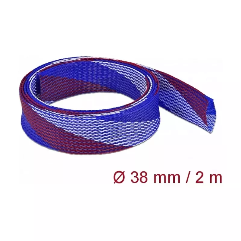 Funda para cables DeLOCK 20756 azul rojo blanco