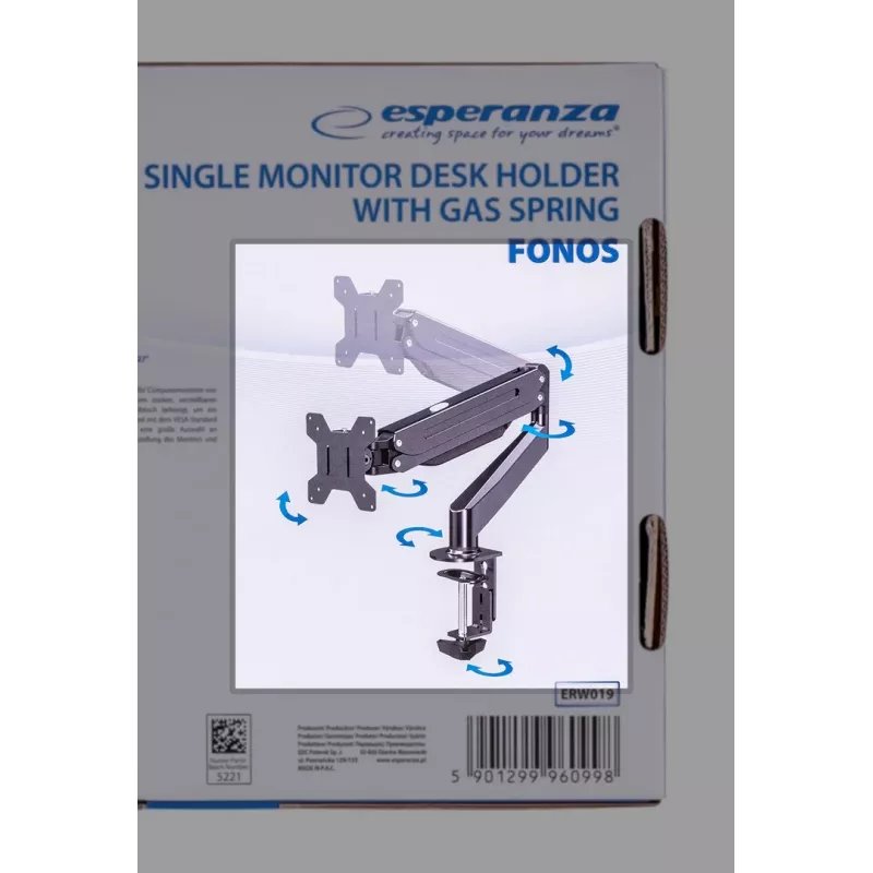 Esperanza ERW019 soporte para monitor 68,6 cm (27