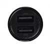 Cargador de coche Baseus Gain Pro universal negro – 2× USB 2.0, 2,4 A por puerto, entrada 12–24 V, salida 5 V