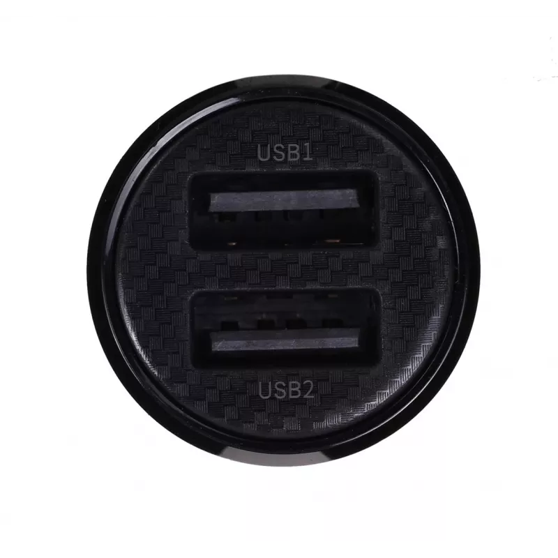 Cargador de coche Baseus Gain Pro universal negro – 2× USB 2.0, 2,4 A por puerto, entrada 12–24 V, salida 5 V