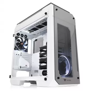 Caja View 71 Riing Tempered Glass E-ATX Full Tower - Snow Edition