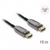 DELOCK Cable óptico activo DisplayPort 2.1 8K 60 Hz 40 Gbps 15 m