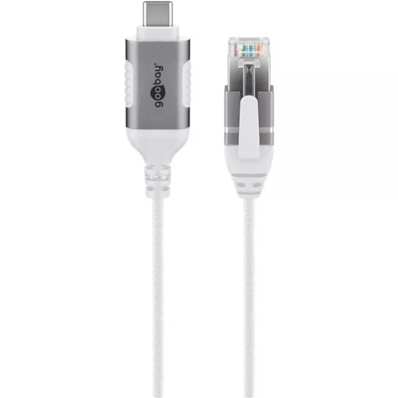 Cable Ethernet Goobay USB-C 3.1 a RJ45 fino 2 m - conecta router o módem (74387)