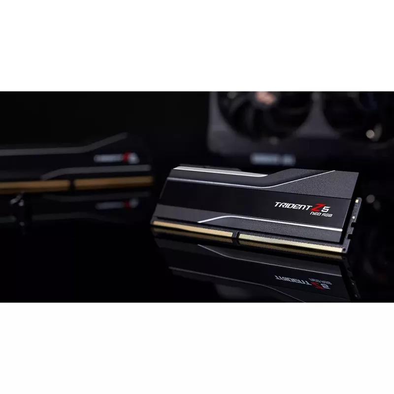 G.Skill Trident Z5 Neo RGB - DDR5 - Kit - 32GB: 2 x 16GB - DIMM 288-PIN - 6400 MHz / PC5-51200 - CL32 - on-die ECC - negro mate (F5-6400J3239G16GX2-T