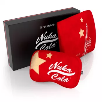 noblechairs Memory Foam Pillow Set - Fallout Nuka-Cola Edition (envase abierto)