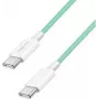 LogiLink Cable USB 2.0 Type-C C/m> C/m Nylon 60W verde – cable – digital/datos (CU0348)