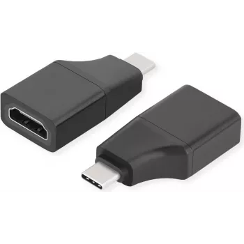 ROTRONIC-SECOMP VALUE - Adaptador de vídeo - 24 pines USB-C macho a HDMI hembra - Negro - compatible con 4K 60 Hz (3840 x 2160)