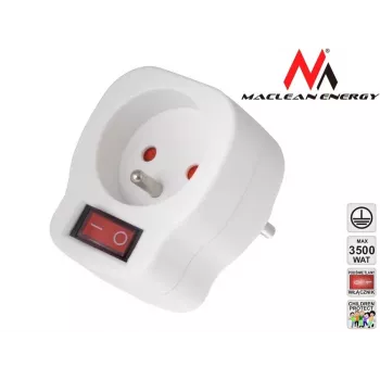 Toma de corriente MACLEAN MCE13 con interruptor