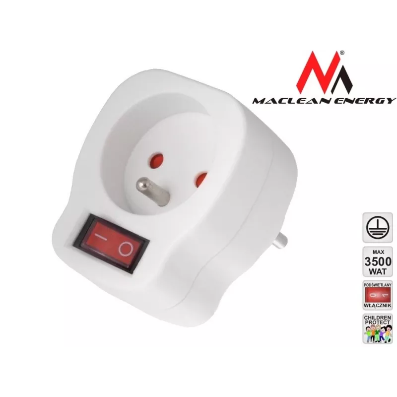 Toma de corriente MACLEAN MCE13 con interruptor