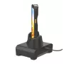 Base de carga de una sola ranura solo carga – compatible con correa de mano y empuñadura de pistola – requiere cable USB-C