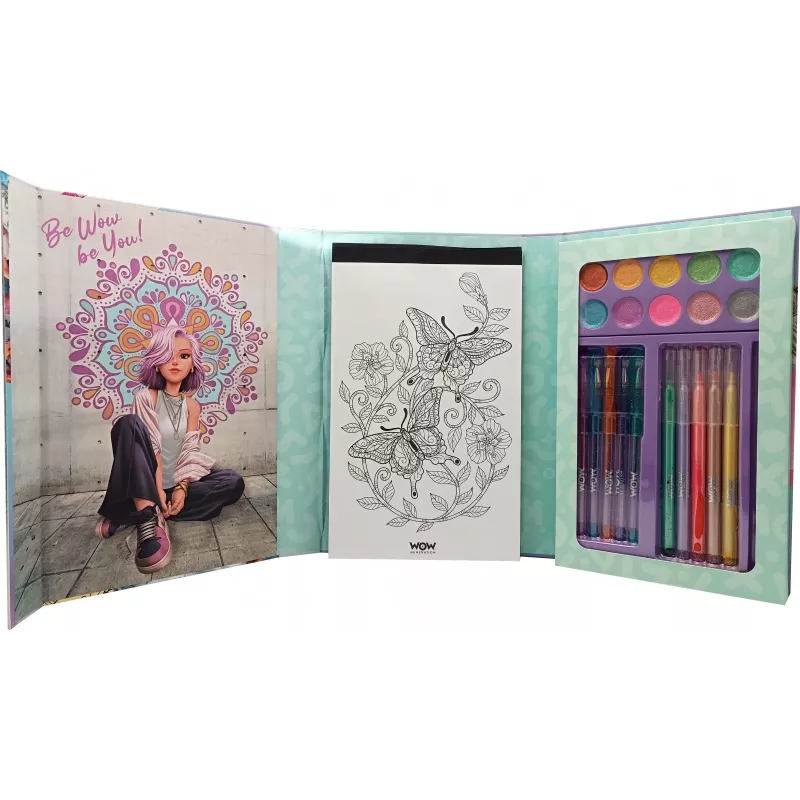 Set creativo de pintura Kids Euroswan WOW00084 — kit de mandalas con purpurina para niños
