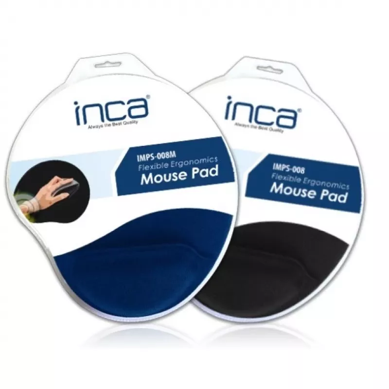 Cian Technology GmbH INCA Alfombrilla de ratón IMPS-008M Reposamuñecas de silicona 3 mm BL Ventas al por menor