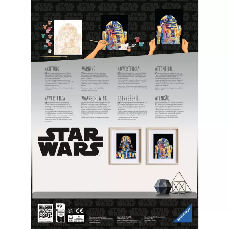 Set de pintura Ravensburger CreArt Star Wars R2‑D2 – set de pintar por números