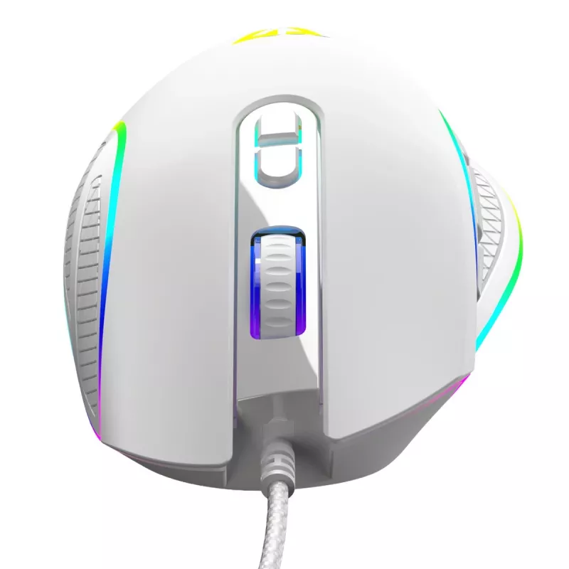Ratón óptico con cable MODECOM Volcano Veles (blanco) — modelo M-MC-VELES-200