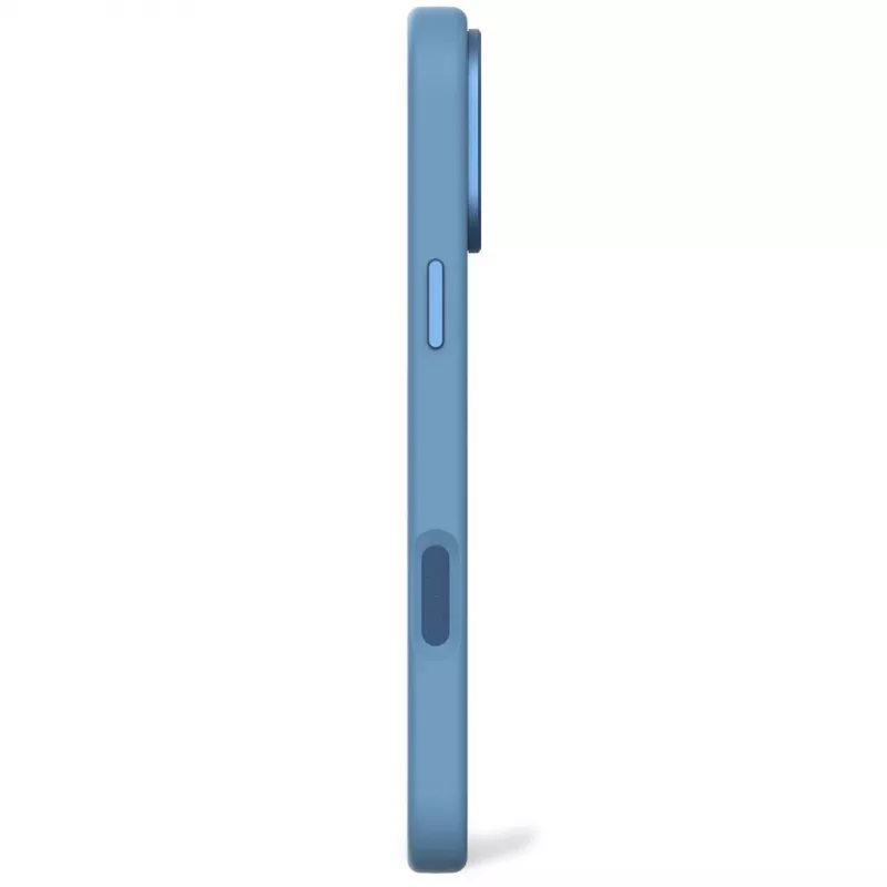 Decoded D25IPO16PMBCS9AE AntiMicrobial funda trasera de silicona para iPhone 16 Pro Max, azul claro