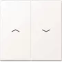 Placa de pared / tapa de interruptor Jung A595PWWM — plástico, diseño sin tornillos, 1 pieza