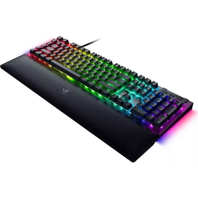 Razer BlackWidow V4 Teclado mecánico para gaming, Green Switch, distribución US, con cable, Negro