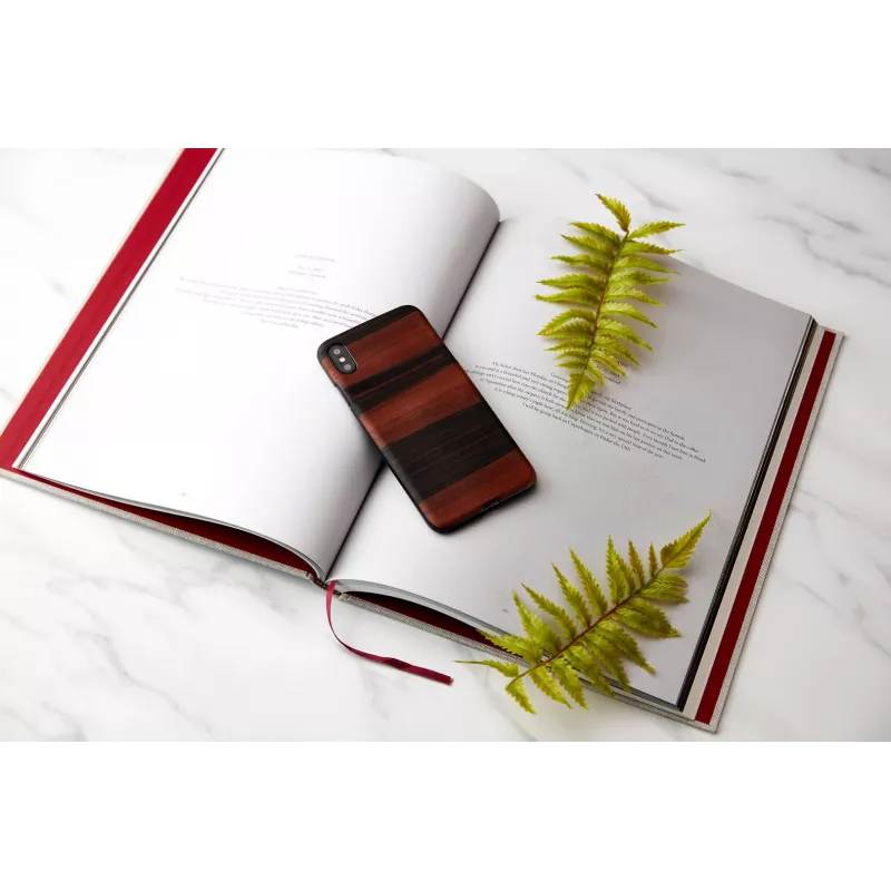 Funda para smartphone man and wood para iPhone XS Max – negro ébano, tapa trasera rígida protectora