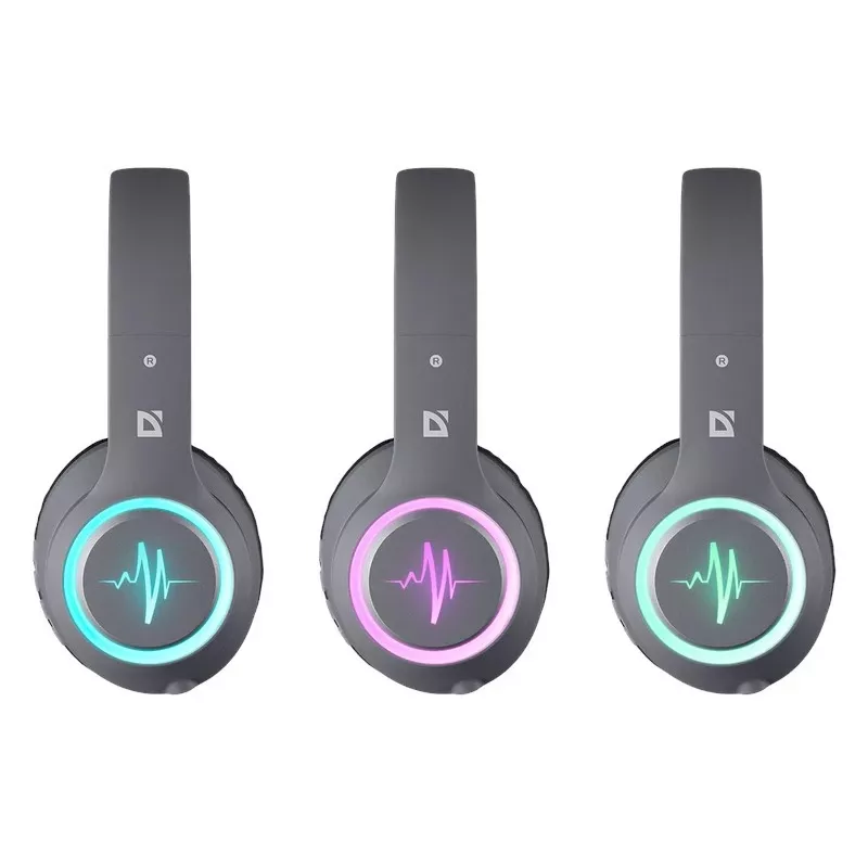 Auriculares DEFENDER FREEMOTION B571 LED inalámbricos binaurales, altavoces de 4 cm, batería de 6–8 h, diseño cerrado, 20–20000 Hz