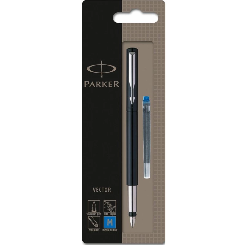 Pluma estilográfica Parker Vector Negro