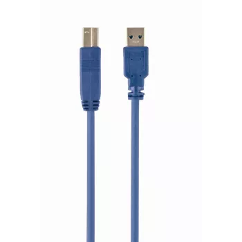 Gembird - Cable USB - USB Type-A (M) a USB Type-B (M) - USB 3.0 - 1,8 m - Moldeado - Azul