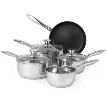 Juego de ollas Russell Hobbs BW06572EU72 — set de 5 piezas de acero inoxidable