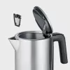 Hervidor de agua SEVERIN WK 3449 — 1,7 l, 2400 W, acero inoxidable/plástico, negro-plata