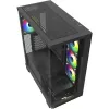 ELITE SHARK CA500, caja torre negra, 2x cristal templado