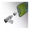 Intenso Pack de 3 Adaptador USB USB-A -> USB-C C480C aluminio