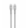 Cable USB C - USB C 1 m silicona gris