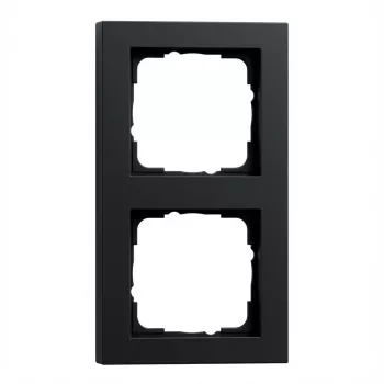Marco para 2 módulos Gira E2 negro – modelo 21209