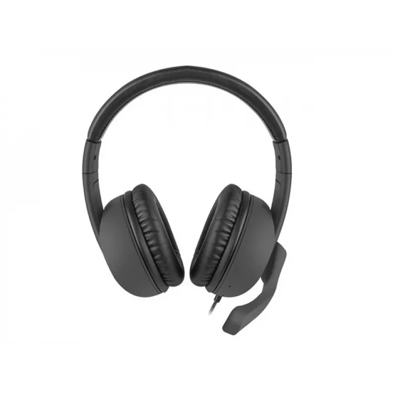 Auriculares con cable binaurales NATEC Rhea con micrófono de diadema, conectores de 3,5 mm, cable de 2,2 m, impedancia de 32 Ω