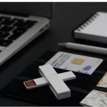 +ID Lector de tarjetas inteligentes blanco, BLISTER