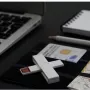 +ID Lector de tarjetas inteligentes blanco, BLISTER