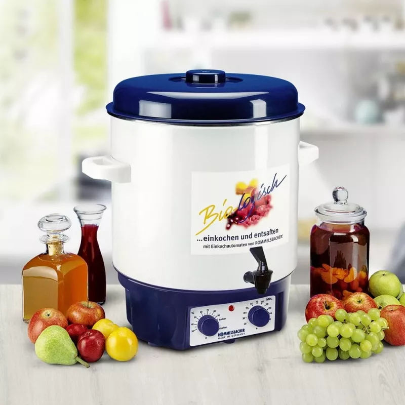 Máquina para vino caliente y conservas KA 1804 (blanco/azul, 1.800 vatios, 27 L)